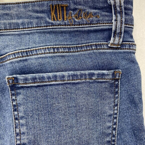 KUT from the Kloth Carlo Ankle Skinny Button Fly Jeans Women 10 Mid-Rise Stretch - Picture 11 of 16